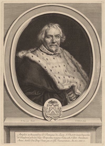Remi Du Laury by Gerard Edelinck after Jacob van Oost II
