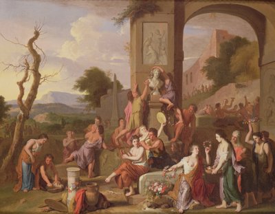 A Sacrificial Feast Among Ruins by Gerard Hoet