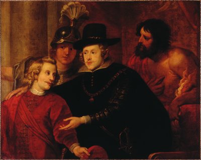 Philip IV of Spain Sending Off His Brother Cardinal-Infante Ferdinand of Austria by Gerard . Seghers