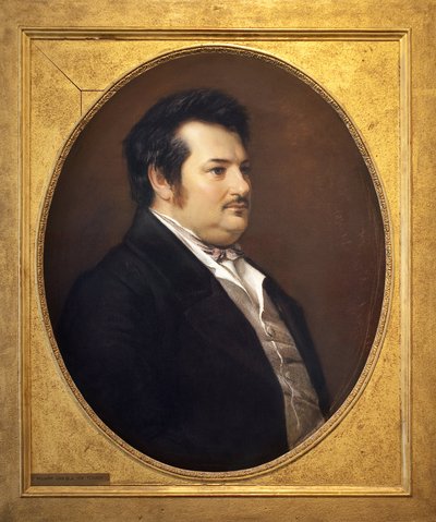 Portrait of young Balzac (Honore de Balzac) by Gerard Seguin