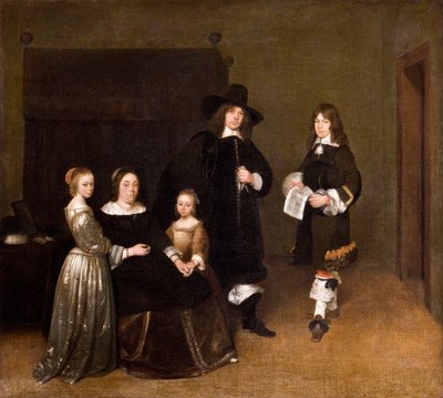 Portrait of a Family by Gerard Ter Borch the Younger