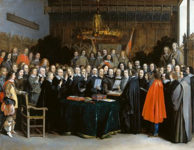 The Ratification of the Treaty of Münster, 1648 by Gerard Ter Borch the Younger