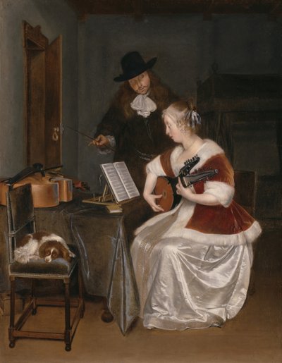 The Music Lesson by Gerard Terborch II
