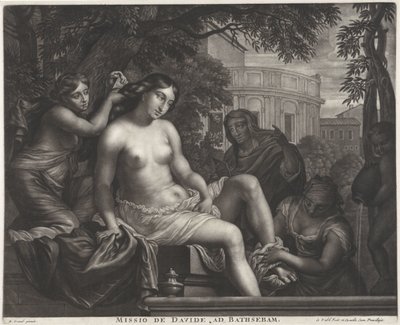 Bathsheba Receives the Message from David (Missio de Davide ad Bathsebam) by Gerard Valck