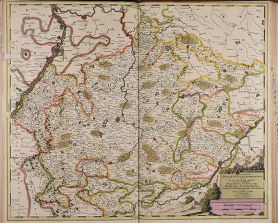 Chorography of the Duchy of Württemberg and Surrounding Areas by Gerard Valck