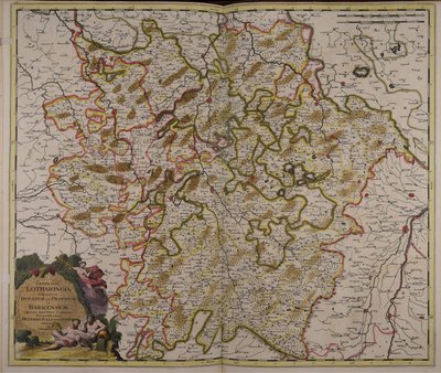 General Map of Lorraine divided into its Duchy and Barrois by Gerard Valck