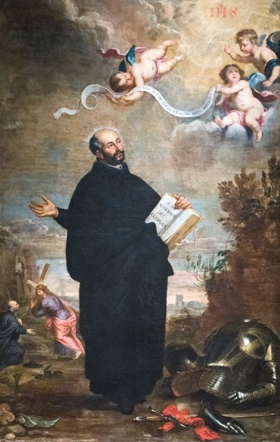 Saint Ignatius of Loyola by Gerard & Wildens Jan (1586 1653) Seghers