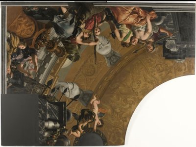 Part (upper left) of a Ceiling Painting with Main Scene of Diana and her Companions by Gerard de Lairesse