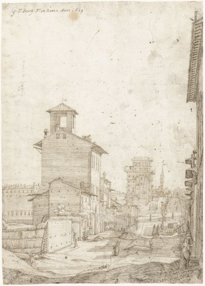 View of the Via Panisperna Towards Santa Maria Maggiore, Rome by Gerard ter Borch