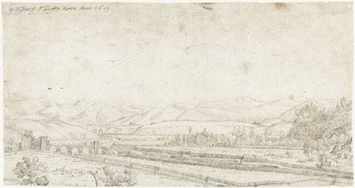 Landscape with the Ponte Milvio, Outside Rome by Gerard ter Borch
