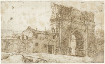 North Side of the Arch of Constantine, Rome by Gerard ter Borch