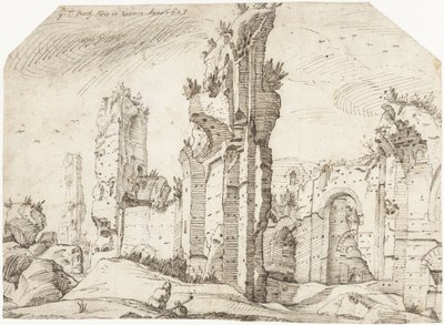 Ruins of the Baths of Caracalla by Gerard ter Borch