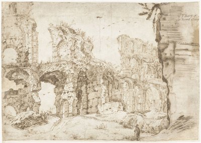 Ruins of the Colosseum, Rome, Seen from Within by Gerard ter Borch