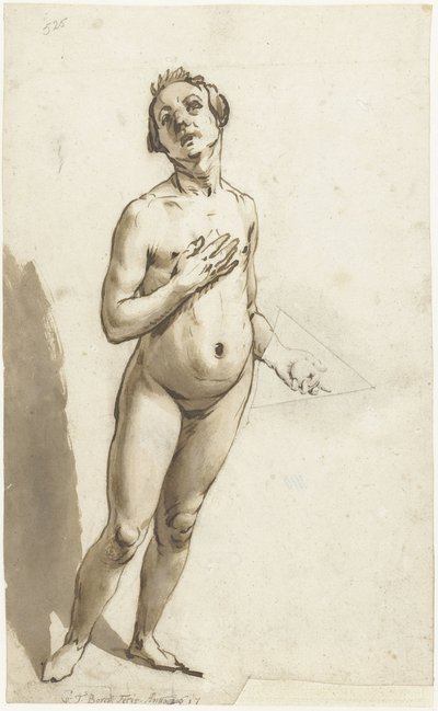 Standing Adam by Gerard ter Borch