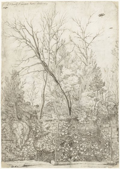 Garden of the Villa Madama, Outside Rome by Gerard ter Borch