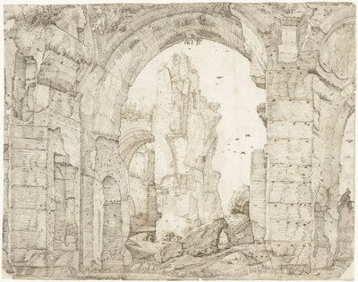 Ruins of the Baths of Caracalla, Rome by Gerard ter Borch (I)