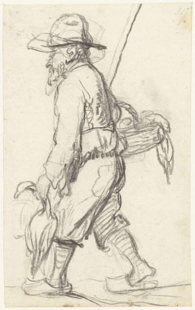 Hunter with a Basket of Ducks by Gerard ter Borch (II) (possibly)