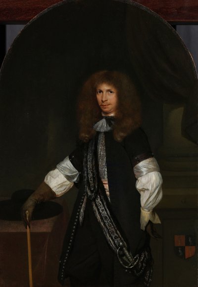 Jacob de Graeff (1642-90) in the Uniform of an Officer by Gerard ter Borch (II) (signed by artist)