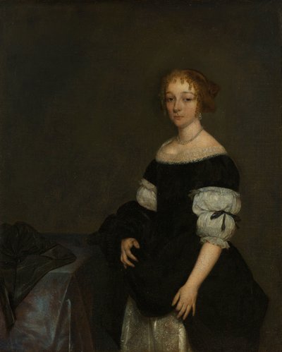 Aletta Pancras (1649-1707) Wife of François de Vicq by Gerard ter Borch (II)
