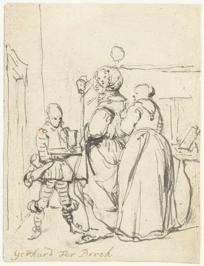 Lady at Her Toilet by Gerard ter Borch (II)