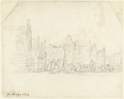 Grote Markt in Haarlem by Gerard ter Borch (II)
