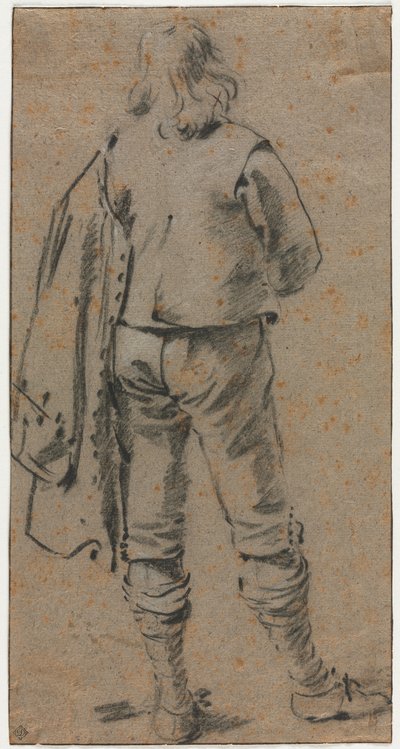 A Man Standing Seen from the Back by Gerard ter Borch