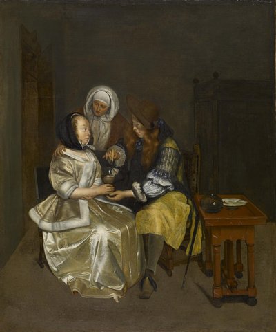A Glass of Lemonade by Gerard ter Borch