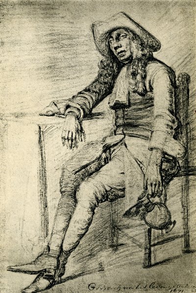 The Reveler by Gerard ter Borch