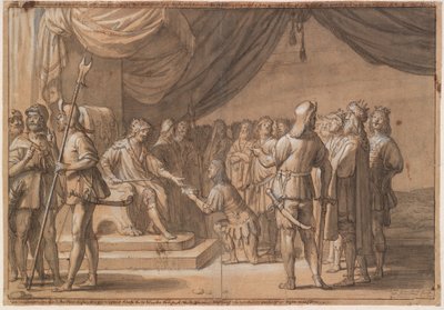 Frode Fredegod is Hailed by Many Kings by Gerard van Honthorst