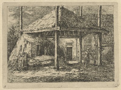 Haystack (Roof of a Haystack in Pernis) by Gerardus Emaus de Micault