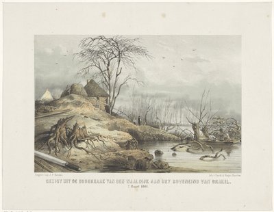 Breakthrough of the Waal Dike by Gerardus Johannes Bos