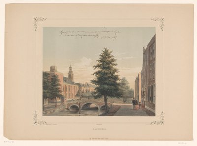 View of the Rapenburg in Leiden by Gerardus Johannes Bos