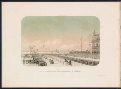 Sleigh Race on the Maas in Rotterdam, 1855 by Gerardus Johannes Bos