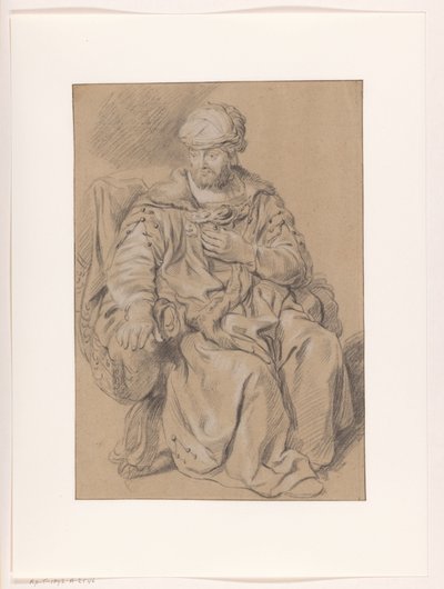 Seated Oriental Man by Gerbrand van den Eeckhout (copy after)
