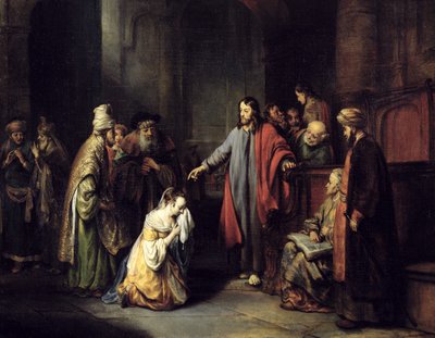 Christ and the Adulteress by Gerbrand van den Eeckhout