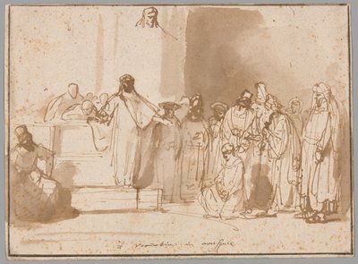 Christ and the Woman Taken in Adultery by Gerbrand van den Eeckhout