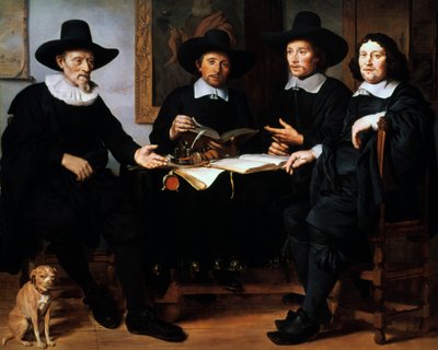 Four Officers of the Amsterdam Coopers and Wine-rackers Guild, 1657 by Gerbrand van den Eeckhout