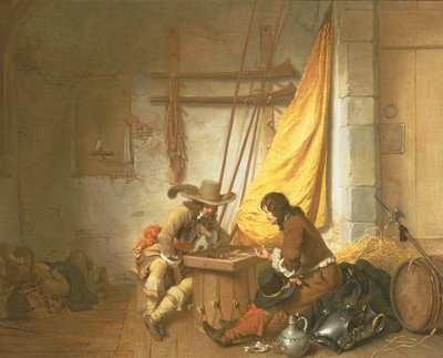 Soldiers Playing Tric-Trac, 1653 by Gerbrand van den Eeckhout