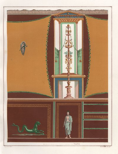 Wall Painting with Framed Panels from the House of the Bear by Geremia Discanno