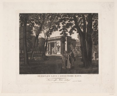 Hercules Lodge in Rosenborg Garden by Gerhard Ludvig Lahde