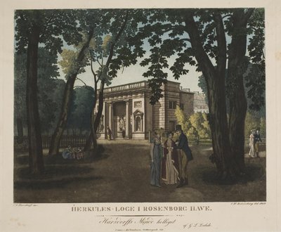 The Hercules Lodge in Rosenborg Garden by Gerhard Ludvig Lahde