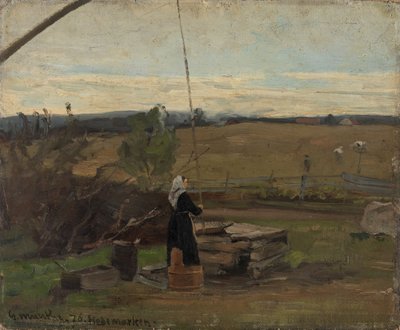 At the Well by Gerhard Munthe