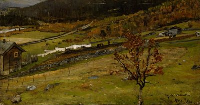 Autumn Landscape, Øylo by Gerhard Munthe