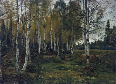 Birch Forest in the Autumn by Gerhard Peter Frantz Vilhelm Munthe