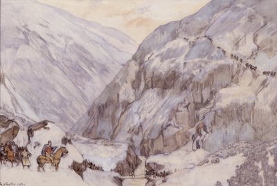 King Sverre at Vårstien (Drivdalen) by Gerhard Peter Frantz Vilhelm Munthe