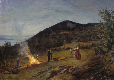 Midsummer Fire by Gerhard Peter Frantz Vilhelm Munthe