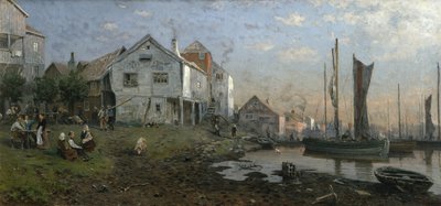 Morning in a Fishing Village by Gerhard Peter Frantz Vilhelm Munthe
