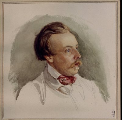 Portrait of the Painter Alexander von Kotzebue by Gerhard Wilhelm von Reutern