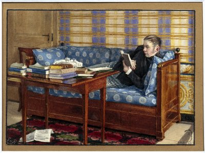 Portrait of The Poet Vasily Zhukovsky by Gerhard Wilhelm von Reutern