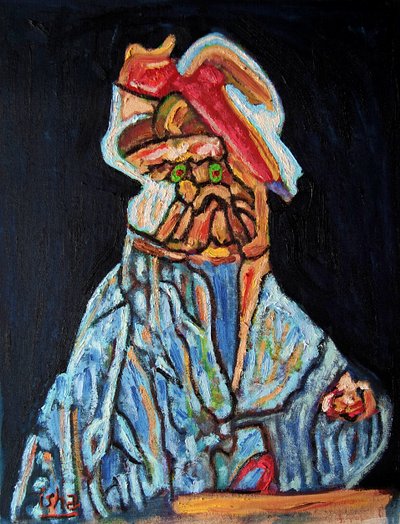 Olive Eyed Dog Shaman, 2022 by Gerhardt Isringhaus